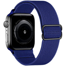 Load image into Gallery viewer, Scrunchie Strap for Apple watch band 44mm 40mm 38mm 42mm Adjustable Elastic Nylon solo Loop bracelet iWatch series 3 4 5 6 se