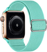 Load image into Gallery viewer, Scrunchie Strap for Apple watch band 44mm 40mm 38mm 42mm Adjustable Elastic Nylon solo Loop bracelet iWatch series 3 4 5 6 se