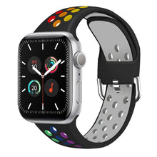 Load image into Gallery viewer, Strap for Apple Watch Band Se 40mm 44mm/42mm/38mm Accessories Silicone Belt Sport Bracelet on iWatch Series 6 5 4 3 21 Watchband