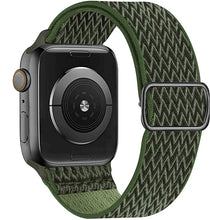 Load image into Gallery viewer, Scrunchie Strap for Apple watch band 44mm 40mm 38mm 42mm Adjustable Elastic Nylon solo Loop bracelet iWatch series 3 4 5 6 se