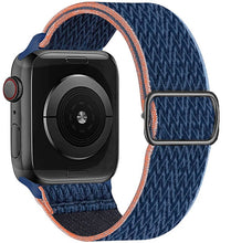 Load image into Gallery viewer, Scrunchie Strap for Apple watch band 44mm 40mm 38mm 42mm Adjustable Elastic Nylon solo Loop bracelet iWatch series 3 4 5 6 se