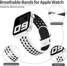 Load image into Gallery viewer, Sport Strap For Apple Watch Band 6 SE 5 4 44mm 40mm Silicone Breathable Belt Bracelet to iWatch Watchband Series 54321 38mm 42mm