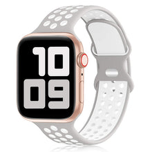 Load image into Gallery viewer, Sport Strap For Apple Watch Band 6 SE 5 4 44mm 40mm Silicone Breathable Belt Bracelet to iWatch Watchband Series 54321 38mm 42mm