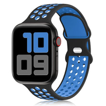 Load image into Gallery viewer, Sport Strap For Apple Watch Band 6 SE 5 4 44mm 40mm Silicone Breathable Belt Bracelet to iWatch Watchband Series 54321 38mm 42mm