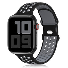 Load image into Gallery viewer, Sport Strap For Apple Watch Band 6 SE 5 4 44mm 40mm Silicone Breathable Belt Bracelet to iWatch Watchband Series 54321 38mm 42mm