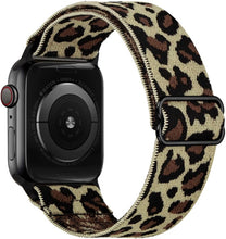 Load image into Gallery viewer, Scrunchie Strap for Apple watch band 44mm 40mm 38mm 42mm Adjustable Elastic Nylon solo Loop bracelet iWatch series 3 4 5 6 se