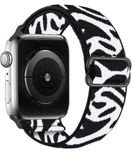 Load image into Gallery viewer, Scrunchie Strap for Apple watch band 44mm 40mm 38mm 42mm Adjustable Elastic Nylon solo Loop bracelet iWatch series 3 4 5 6 se