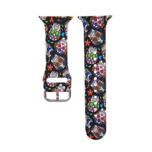 Load image into Gallery viewer, Strap for Apple Watch Band 44MM 40MM 38MM 42MM Floral Leopard Printing Silicone Bracelet Belt for iWatch Series 7 6 SE 5 4 3 2