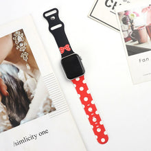 Load image into Gallery viewer, Strap for Apple Watch Band 44MM 40MM 38MM 42MM Floral Leopard Printing Silicone Bracelet Belt for iWatch Series 7 6 SE 5 4 3 2