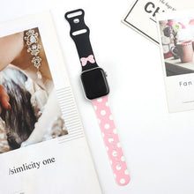 Load image into Gallery viewer, Strap for Apple Watch Band 44MM 40MM 38MM 42MM Floral Leopard Printing Silicone Bracelet Belt for iWatch Series 7 6 SE 5 4 3 2