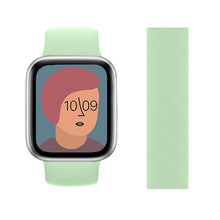 Load image into Gallery viewer, Solo Loop Strap for Apple Watch Band 44mm 40mm 38mm 42mm Elastic Belt Silicone bracelet pulseira iwatch 6 5 4 3 SE 7 45mm 41mm