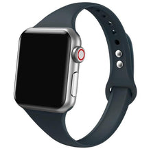 Load image into Gallery viewer, Slim strap for Apple watch band 44mm 40mm 38mm 42mm 44 mm soft Silicone wrsit belt correa bracelet iWatch serie 5 4 3 se 6 band