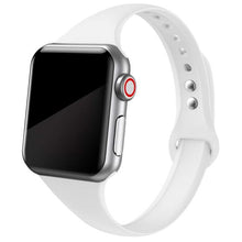 Load image into Gallery viewer, Slim strap for Apple watch band 44mm 40mm 38mm 42mm 44 mm soft Silicone wrsit belt correa bracelet iWatch serie 5 4 3 se 6 band