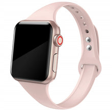 Load image into Gallery viewer, Slim strap for Apple watch band 44mm 40mm 38mm 42mm 44 mm soft Silicone wrsit belt correa bracelet iWatch serie 5 4 3 se 6 band