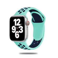 Load image into Gallery viewer, Sport Strap For Apple Watch Band 6 SE 5 4 44mm 40mm Silicone Breathable Belt Bracelet to iWatch Watchband Series 54321 38mm 42mm