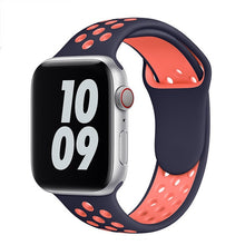Load image into Gallery viewer, Sport Strap For Apple Watch Band 6 SE 5 4 44mm 40mm Silicone Breathable Belt Bracelet to iWatch Watchband Series 54321 38mm 42mm
