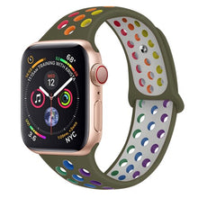 Load image into Gallery viewer, strap for Apple watch band 44mm 42mm 45mm iwatch band 38mm 40mm 41mm silicone bracelet apple watch 7/6/5/4/3/2/SE watchband