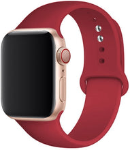 Load image into Gallery viewer, Silicone Strap For apple Watch band 41mm 45mm iWatch band 38mm 40mm 42mm Rubber watchband for apple watch 7 6 5 4 3 se bracelet