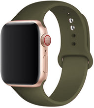 Load image into Gallery viewer, Silicone Strap For apple Watch band 41mm 45mm iWatch band 38mm 40mm 42mm Rubber watchband for apple watch 7 6 5 4 3 se bracelet