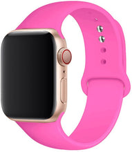 Load image into Gallery viewer, Silicone Strap For apple Watch band 41mm 45mm iWatch band 38mm 40mm 42mm Rubber watchband for apple watch 7 6 5 4 3 se bracelet