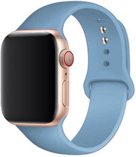 Load image into Gallery viewer, Silicone Strap For apple Watch band 41mm 45mm iWatch band 38mm 40mm 42mm Rubber watchband for apple watch 7 6 5 4 3 se bracelet