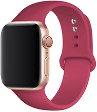 Load image into Gallery viewer, Silicone Strap For apple Watch band 41mm 45mm iWatch band 38mm 40mm 42mm Rubber watchband for apple watch 7 6 5 4 3 se bracelet
