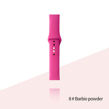 Load image into Gallery viewer, Silicone Strap For Apple Watch Bracelet 44mm 40mm 38mm 42 Mm Watchband For Apple Watch Band Correa Iwatch Series 6 Se 5 4 3 7