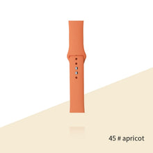 Load image into Gallery viewer, Silicone Strap For Apple Watch Bracelet 44mm 40mm 38mm 42 Mm Watchband For Apple Watch Band Correa Iwatch Series 6 Se 5 4 3 7