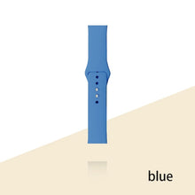 Load image into Gallery viewer, Silicone Strap For Apple Watch Bracelet 44mm 40mm 38mm 42 Mm Watchband For Apple Watch Band Correa Iwatch Series 6 Se 5 4 3 7