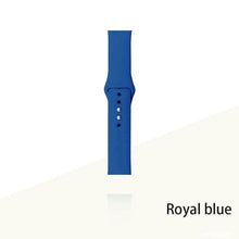 Load image into Gallery viewer, Silicone Strap For Apple Watch Bracelet 44mm 40mm 38mm 42 Mm Watchband For Apple Watch Band Correa Iwatch Series 6 Se 5 4 3 7