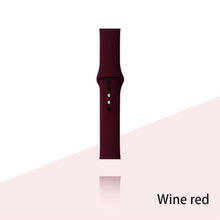 Load image into Gallery viewer, Silicone Strap For Apple Watch Bracelet 44mm 40mm 38mm 42 Mm Watchband For Apple Watch Band Correa Iwatch Series 6 Se 5 4 3 7