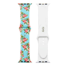 Load image into Gallery viewer, Printed Strap For Apple Watch band 44mm 40mm iwatch 42mm 38mm correa Silicone women bracelet for apple Watch SE 5 4 3 series 6