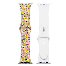 Load image into Gallery viewer, Printed Strap For Apple Watch band 44mm 40mm iwatch 42mm 38mm correa Silicone women bracelet for apple Watch SE 5 4 3 series 6
