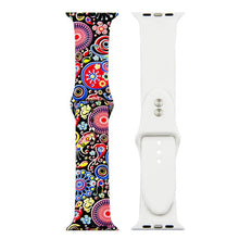 Load image into Gallery viewer, Printed Strap For Apple Watch band 44mm 40mm iwatch 42mm 38mm correa Silicone women bracelet for apple Watch SE 5 4 3 series 6
