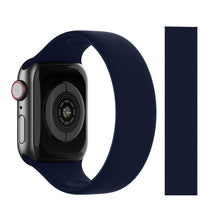Load image into Gallery viewer, Solo Loop for Apple Watch Strap 44mm 40mm 45mm 41mm 38mm 42mm Elastic Silicone watchband bracelet iWatch serie 6 5/4/3 SE 7 Band