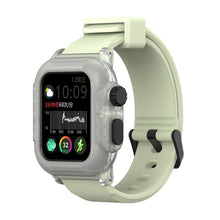 Load image into Gallery viewer, Silicone Band Case For Apple Watch Case Series 6 se 5 4 3 2 Waterproof Sports 44mm 42mm 40mm Strap Shockproof Frame  transparent
