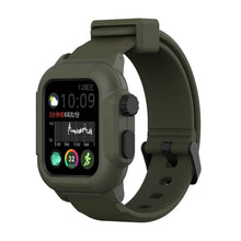 Load image into Gallery viewer, Silicone Band Case For Apple Watch Case Series 6 se 5 4 3 2 Waterproof Sports 44mm 42mm 40mm Strap Shockproof Frame  transparent
