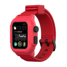 Load image into Gallery viewer, Silicone Band Case For Apple Watch Case Series 6 se 5 4 3 2 Waterproof Sports 44mm 42mm 40mm Strap Shockproof Frame  transparent
