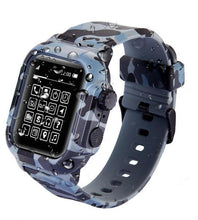 Load image into Gallery viewer, Silicone Band Case For Apple Watch Case Series 6 se 5 4 3 2 Waterproof Sports 44mm 42mm 40mm Strap Shockproof Frame  transparent
