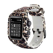 Load image into Gallery viewer, Silicone Band Case For Apple Watch Case Series 6 se 5 4 3 2 Waterproof Sports 44mm 42mm 40mm Strap Shockproof Frame  transparent
