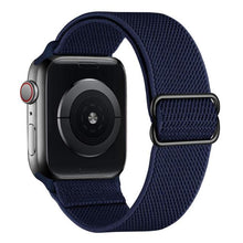 Load image into Gallery viewer, Scrunchie Strap for Apple watch band 44mm 40mm 38mm 42mm Adjustable Elastic Nylon solo Loop bracelet iWatch series 3 4 5 6 se
