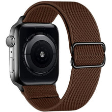 Load image into Gallery viewer, Scrunchie Strap for Apple watch band 44mm 40mm 38mm 42mm Adjustable Elastic Nylon solo Loop bracelet iWatch series 3 4 5 6 se
