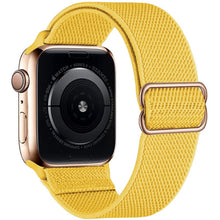 Load image into Gallery viewer, Scrunchie Strap for Apple watch band 44mm 40mm 38mm 42mm Adjustable Elastic Nylon solo Loop bracelet iWatch series 3 4 5 6 se
