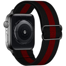 Load image into Gallery viewer, Scrunchie Strap for Apple watch band 44mm 40mm 38mm 42mm Adjustable Elastic Nylon solo Loop bracelet iWatch series 3 4 5 6 se
