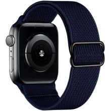 Load image into Gallery viewer, Scrunchie Strap for Apple watch band 44mm 40mm 38mm 42mm Adjustable Elastic Nylon solo Loop bracelet iWatch series 3 4 5 6 se
