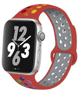 Soft Silicone Sport Band for Apple Watch Series 6 5 4 3 2 SE 38MM 42MM Rubber Watchband Strap for iWatch 6/5 40MM 44MM Bracelet