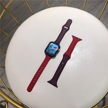Load image into Gallery viewer, Slim silicone strap +Case For Apple Watch band 44mm 40mm 42mm 38mm Protector Cover belt correa bracelet Iwatch Series 6 5 4 3 SE
