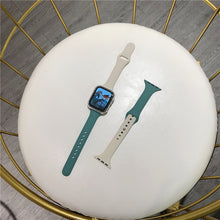 Load image into Gallery viewer, Slim silicone strap +Case For Apple Watch band 44mm 40mm 42mm 38mm Protector Cover belt correa bracelet Iwatch Series 6 5 4 3 SE
