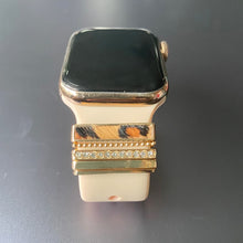 Load image into Gallery viewer, Metal Charms Decorative Ring for Apple Watch Band Diamond Ornament Smart Watch Silicone Strap Accessories for iwatch Bracelet
