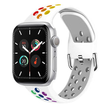 Load image into Gallery viewer, Strap for Apple Watch Band Se 40mm 44mm/42mm/38mm Accessories Silicone Belt Sport Bracelet on iWatch Series 6 5 4 3 21 Watchband
